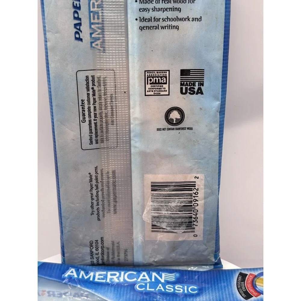 Paper Mate American Classic Wood # 2 Pencils 10 Count Each 2002 3 Pack Vintage